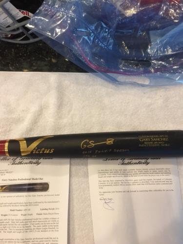 New York Yankees Gary Sanchez assinou jogo de inscrição usada Victus Bat PSA Steiner - MLB Autographed Game usado Bats