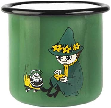 Moomin Snufkin retro 3.7dl caneca de esmalte muurla