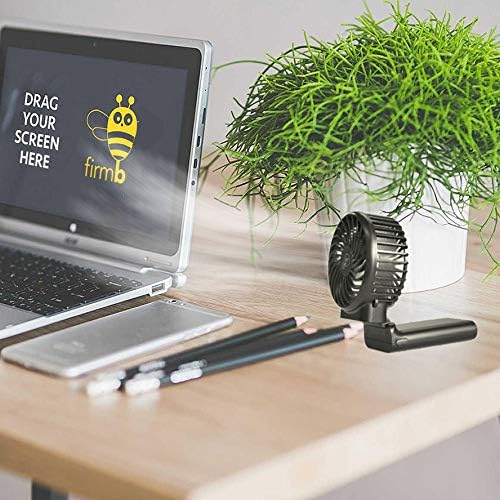 Cazokasi mini ventilador de mão portátil ventilador recarregável 4000mAh Bateria P-Li, 4-15 horas de trabalho Fan USB de fã de pescoço USB de pescoço