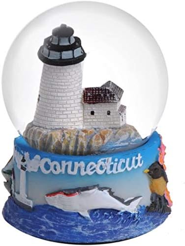 Essencial para você Connecticut Snow Globe Snow Dome- 65 mm