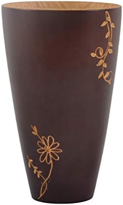 Xícara de café Doitool, copo de fogão chinês de madeira Vintage Copo criativo Copo criativo de escultura para o escritório