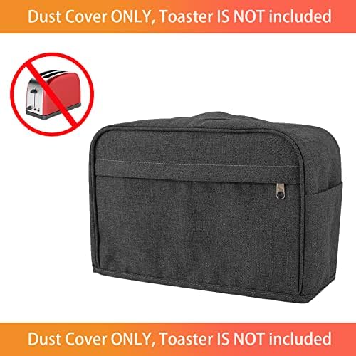 2 Toorrestina de fatia Tooster, bolsas de torradeira com bolsos, capa à prova de poeira do forno de pão, bolsa de armazenamento de