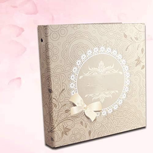 N/A Álbum - Fashion Fabric Scrapbook Álbum com páginas com abertura de fotos Sticky Type Scrapbooking