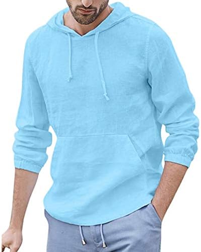Camas de camisetas com capuz de linhagem de algodão de algodão masculino masculino