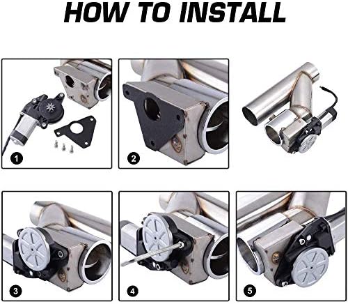 Spelab 2,5 polegadas de aço inoxidável kit de tubo de escape