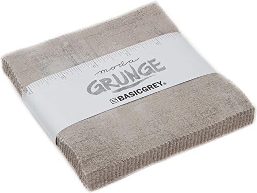 Basicgrey Grunge Basics Gris Charm Pack 42 quadrados de 5 polegadas Moda Fabrics 30150pp 278