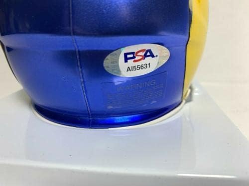 Jared Goff assinou Los Angeles Rams 2020 Mini -Helmet PSA AI55631 - Mini capacetes autografados da NFL