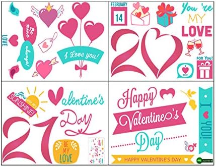 Cartas para crianças parede do quarto para meninas adesivos criativos Janela decoração para casa Dia do dia dos namorados Decalque