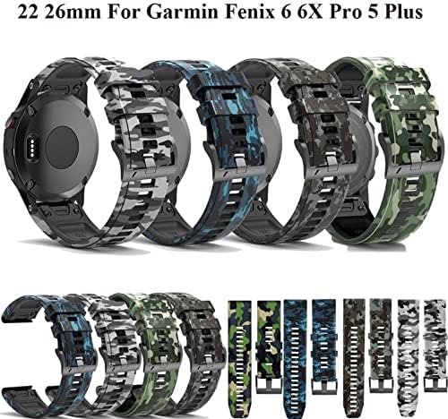 EGSDSE O novo 26 MM de faixa de vigilância para Garmin Fenix ​​6x 6 6s Pro 5s mais 935 3 hr relógio de liberação rápida Silicone