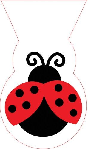 Sacos de saques criativos para conversão de 12 contagens, Ladybug Fancy, multicolor, 9 x 5