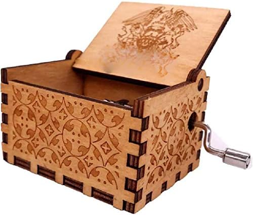 Lkyboa Music Box-Music Box Hand Crank Musical Box- meu mecanismo de sol antigo presente personalizável vintage para