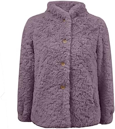 Roupas de inverno para mulheres inverno engrossar macush capuz de cor sólida botão casual bolso quente casacos soltos