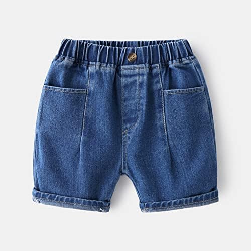 Calça de meninos de meninos de verão calças de jeans shorts de bolso pocket casual moda moda para crianças roupas de menino shorts de basquete