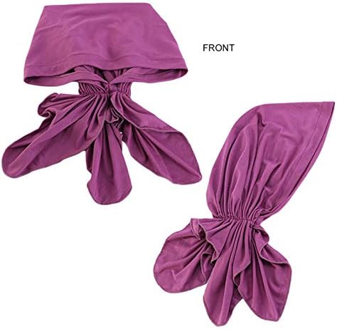 4 peças lenços de cabeça presos com gorro cobrem a quimioterapia tampa para mulheres