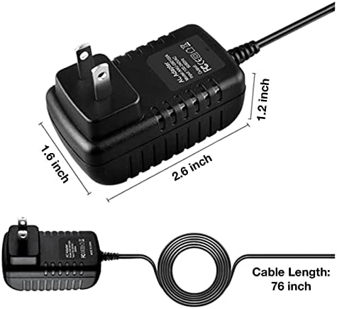 Carregador de adaptador CA para Leapfrog Leppad2 Leappad 2 Tablet de aprendizado de energia; Leapstergs Leapster GS Explorer