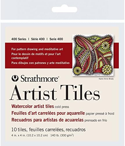 Tiles de Artista Strathmore 4 X4 10/PKG -WaterColor -62105971