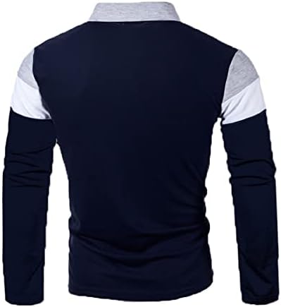 Camisa de pólo masculino de manga comprida Alongamento de um quarto-zip do zip Graphic Long Sheeve Treina Tops0907