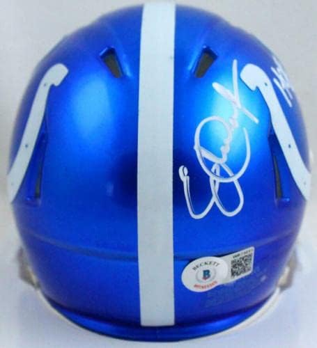 Eric Dickerson Autografou Colts Speed ​​Mini Capace