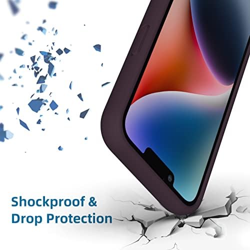 K TOMOTO compatível com iPhone 14 capa de pára-choques, capa de pára-choques de silicone líquido [choque-absorvido] [Proteção da