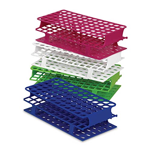 Heathrow HS27511C ONERACK TEST TUBE RACK, POM COMPLETO, 13 MM, 72 PLACE, GREEN