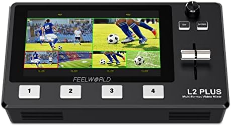 FeelWorld UHD4K12X Câmera PTZ e KBC10 PTZ Controller L2 Plus Pacote de comutador de vídeo