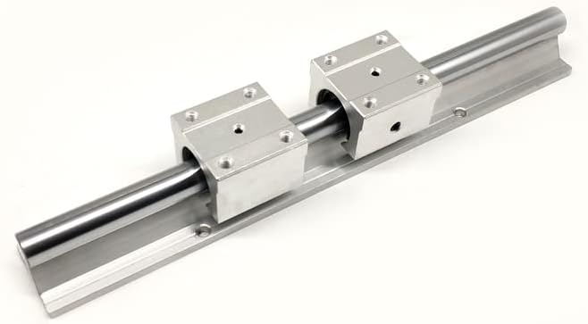 2pcs SBR10 L Suporte ao trilho linear de 500 mm com 4 SBR10UU Guia linear guia aumínio de bloqueio deslizante CNC peças