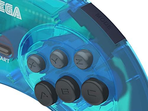 Retro -bits Official Genesis Controlador USB 6 -Button Arcade Pad para Sega Genesis Mini, PS3, PC, Mac, Steam, Switch -Porta USB -
