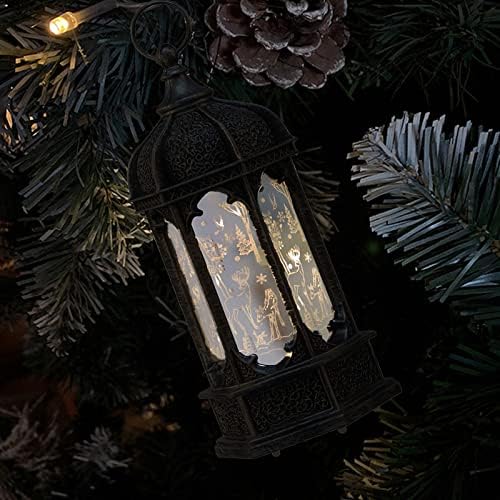 Lanterna de Natal Candlestick Lâmpada Night Decoration Night Night Desktop Ornament Christmas Ornament Ky4