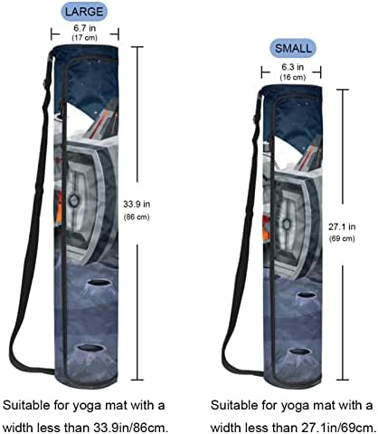 Voando para fora da bolsa de transportadora de ioga espacial de nave espacial com alça de ombro de saco de ginástica de