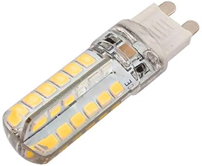 X-DREE AC 220V 4W G9 2835SMD Lâmpada de milho LED Lâmpada 48 Lâmpada de silicone liderada por branco (AC 220V 4W G9 2835SMD Bombilla