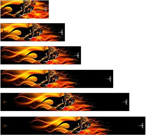 Arco-e flecha de água branca não laminada Black Grim Ceifa Flames Fire Arrow Prains 15 PC Escolha o comprimento da largura