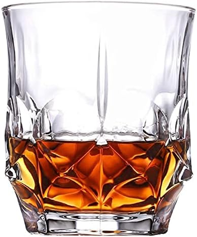 4pcs Fashion Whisky Glasses para casamento de água e festa de festa de cerveja em casa, copo de vinho de cristal