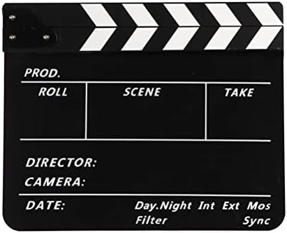 Guangming - 1pcs Diretores de filmes Rempa, estúdio de fotografia Video TV Acrílico Clapper Board, Crega de cena maior adequada para filmes TV MovieCut Action Scene