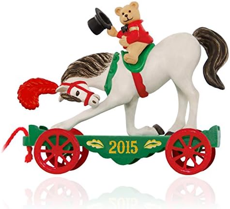 Hallmark Keepsake A Pony for Christmas #18 Com Teddy Bear Holiday Ornament