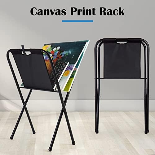 Falling in Art Small Canvas Print Rack - Rack de exibição de arte dobrável portátil para pôsteres, obras de arte,