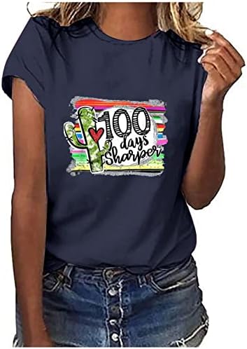 Camisas de manga curta Carta feminina Carta engraçada impressão meninas adolescentes saindo top