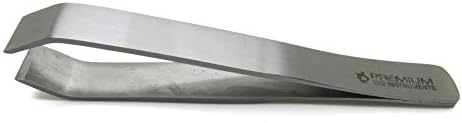 Tweezer 8,5 cm de extremidade larga de aço inoxidável Premium Instruments