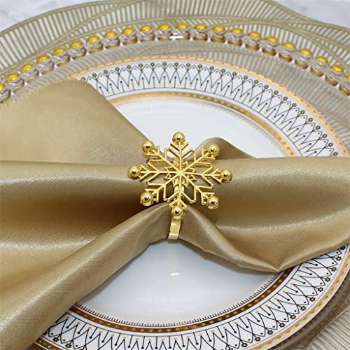 Ganfanren 8pcs Snowflake Nardners Bardys para Decoração de mesa para jantar de casamento