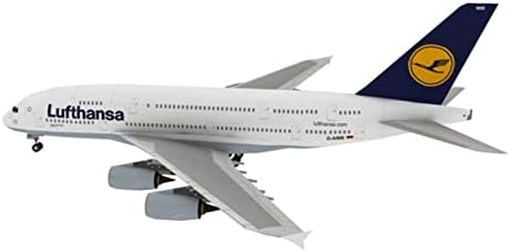 Natefemin Paper A380 Alemão Lufthansa Airlines Modelo Aeronave Modelo 1: 100 Modelo de Exposição de Exposições de Ciência da Simulação