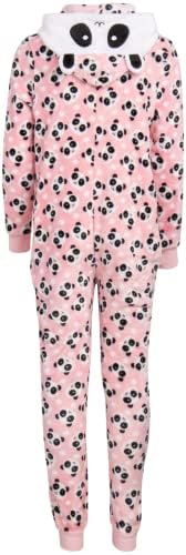 Pijama de garotas RENE ROFE - macho de lã de lã de lã de roupa de dormir com capuz de bicho 3D