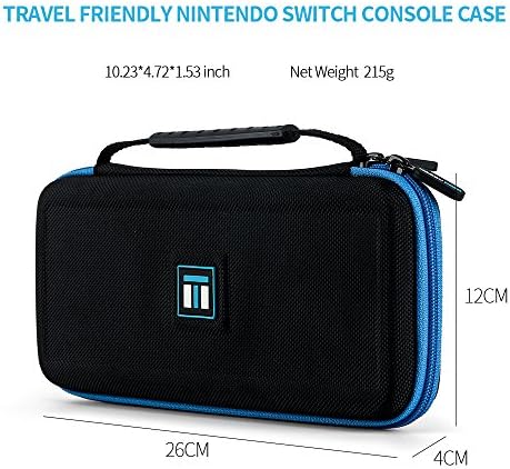 Caixa de transporte compatível com Nintendo Switch Protetive Travel Hard Switch Case com 8 slots de cartuchos de jogo Slots