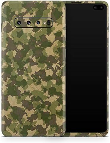 Design Skinz Camuflagem militar V2 Tampa de embrulho de decalque de vinil compatível com Samsung Galaxy S10 Plus