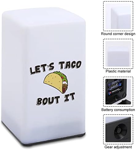 Vamos Taco Bout TI portátil Lâmpada de mesa portátil Night Light Viagem Aquecimento Presente para Campping/Bar/Office/corredores