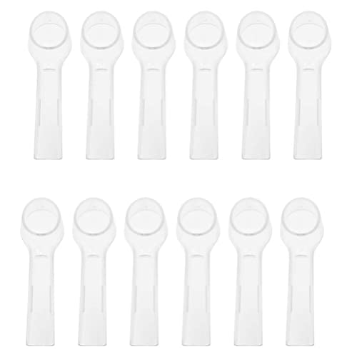 Doitool Electric Tootbrush 12pcs Viajar a escova de dentes cobre os acessórios de cuidados bucais da escova de dentes elétricos para