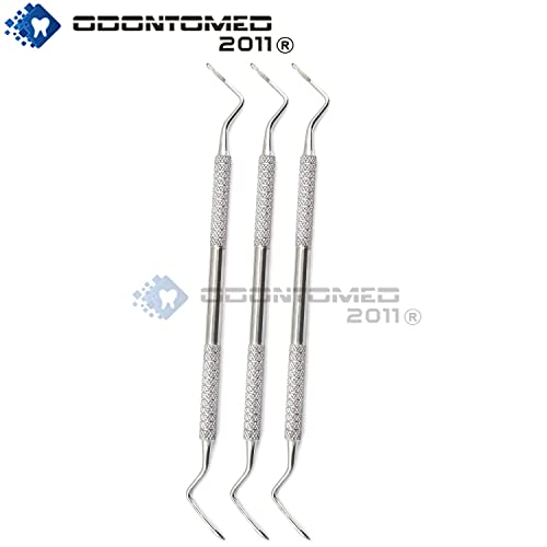 ODONTOMED2011 3 PCS Elevadores Heidbrink 2-3 Elevadores da ponta da raiz Pick Double Ended ODM