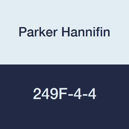 Parker Hannifin 249F-4-4 Brass 90 graus cotovelo masculino extrudado, encaixe de 45 graus de flare, tubo de flare de