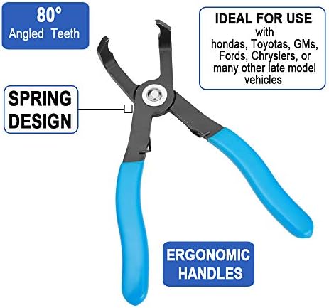 Renekton Push PIN PINGER, ferramenta de removedor de fixador de plástico de 80 graus, anéis de encaixe e ferramenta de remoção de clipes de corpo, puxador de rebite