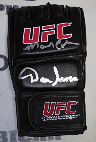 Mark Coleman e Dan Severn assinaram UFC 12 Glove PSA/DNA COA Autograph Hall of Fame - luvas autografadas do UFC