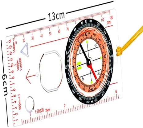 CZDYUF Profissional portátil de ampliação da régua escala de régua escoteira camping acampamento de orientação de passeio