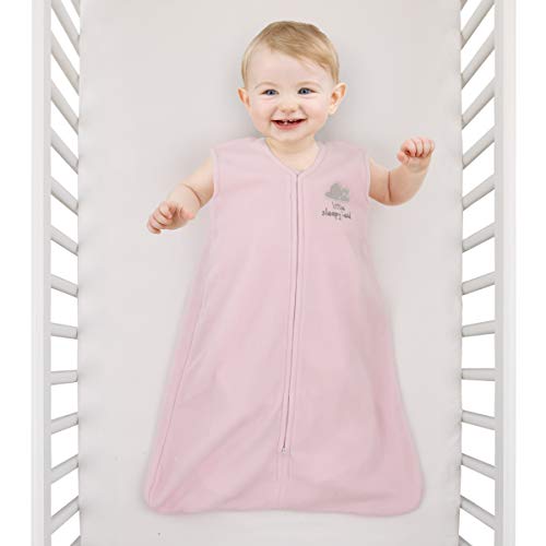 Sumersault - cobertor de marfim com bordado em nuvem Sweet Dreams - Microfleece vestível cobertor para bebês 14-22 libras.